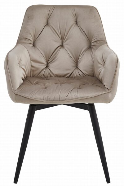 Scaun de masa rotativ JORK360 VELVET, bej