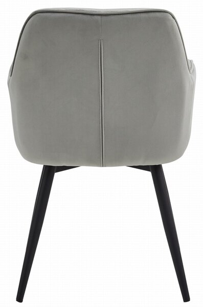 Scaun de masa rotativ JORK360 VELVET, gri deschis