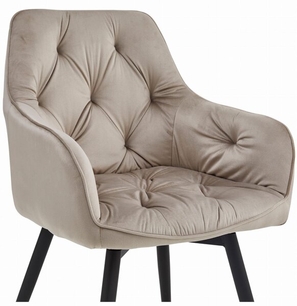 Scaun de masa rotativ JORK360 VELVET, bej