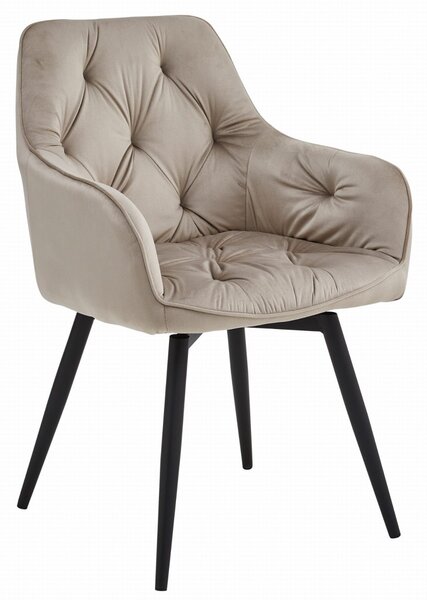 Scaun de masa rotativ JORK360 VELVET, bej