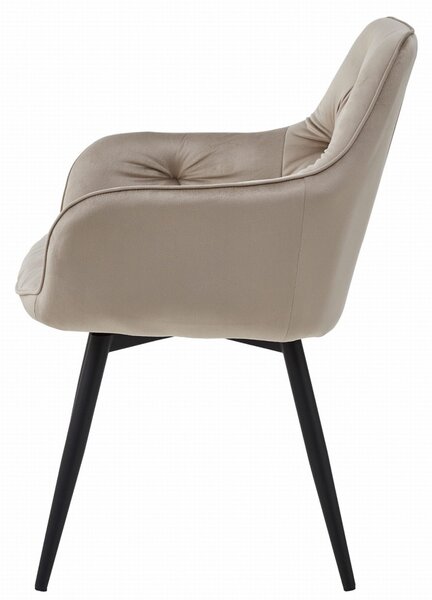 Scaun de masa rotativ JORK360 VELVET, bej