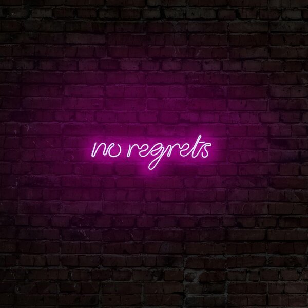 Aplica de Perete Neon No Regrets, 52x16 cm