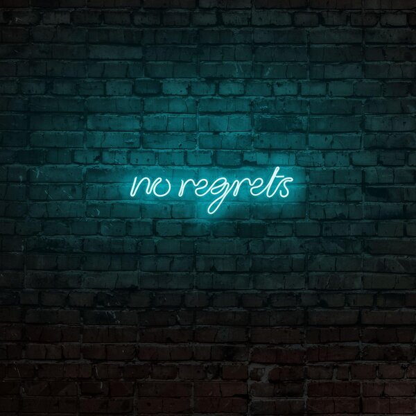 Aplica de Perete Neon No Regrets, 52x16 cm