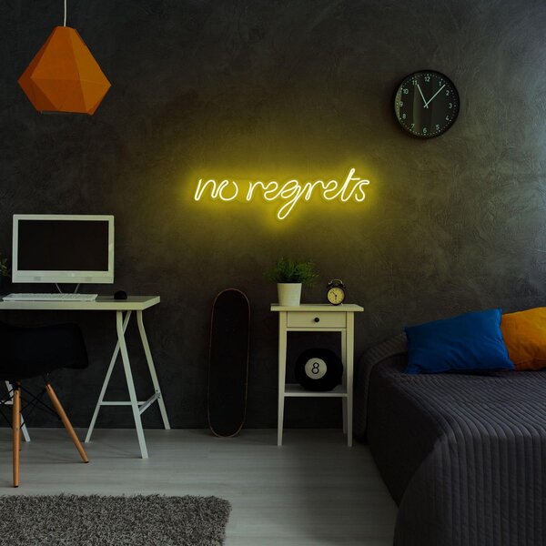 Aplica de Perete Neon No Regrets, 52x16 cm