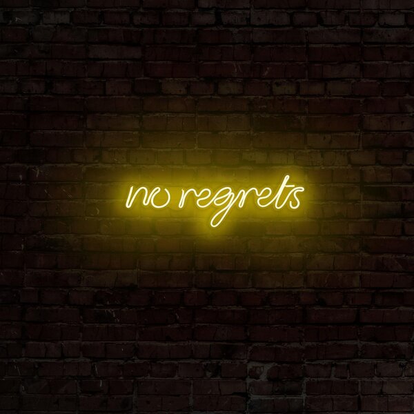 Aplica de Perete Neon No Regrets, 52x16 cm