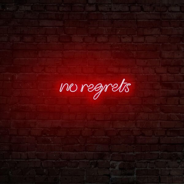Aplica de Perete Neon No Regrets, 52x16 cm