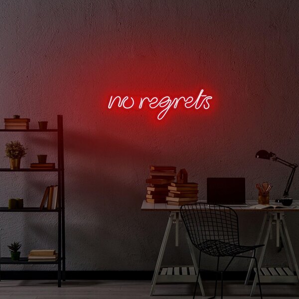 Aplica de Perete Neon No Regrets, 52x16 cm