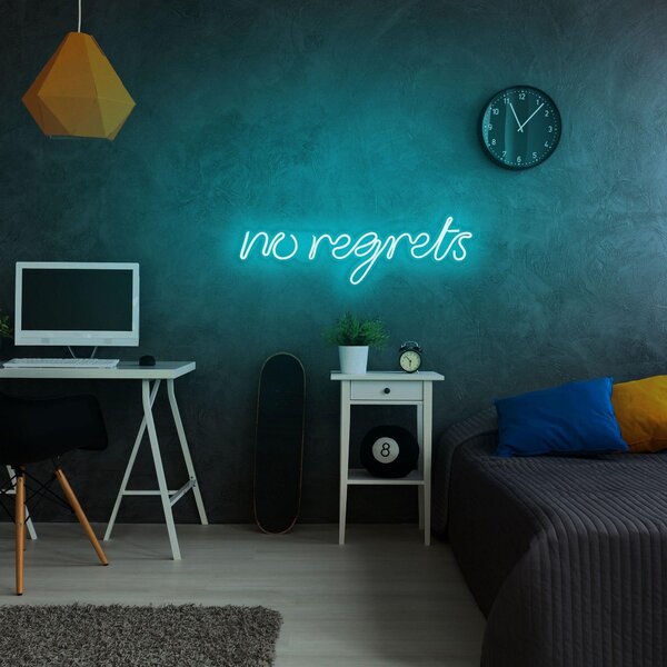 Aplica de Perete Neon No Regrets, 52x16 cm