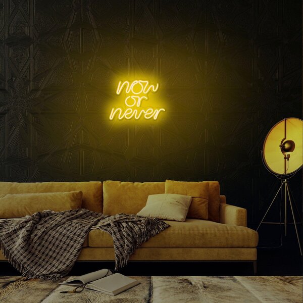 Aplica de Perete Neon Now or Never, 28x22 cm