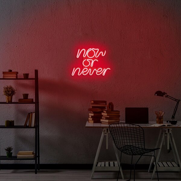 Aplica de Perete Neon Now or Never, 28x22 cm