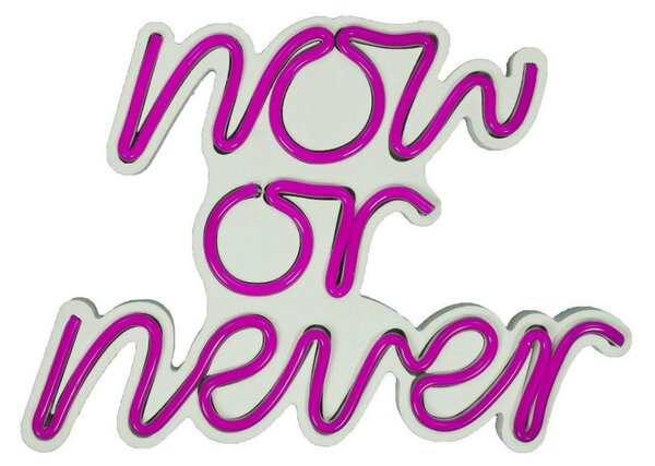 Aplica de Perete Neon Now or Never, 28x22 cm