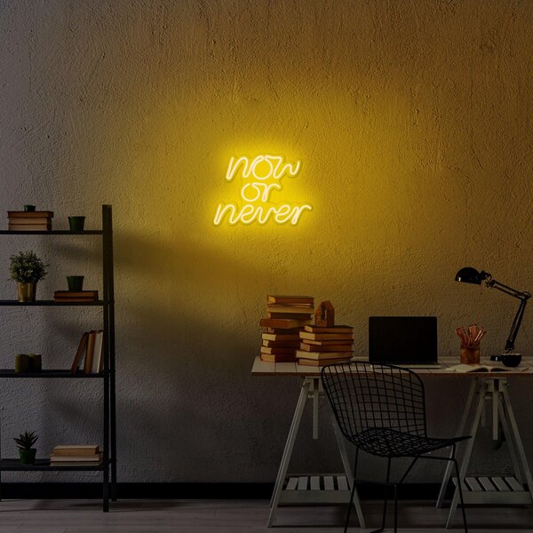 Aplica de Perete Neon Now or Never, 28x22 cm