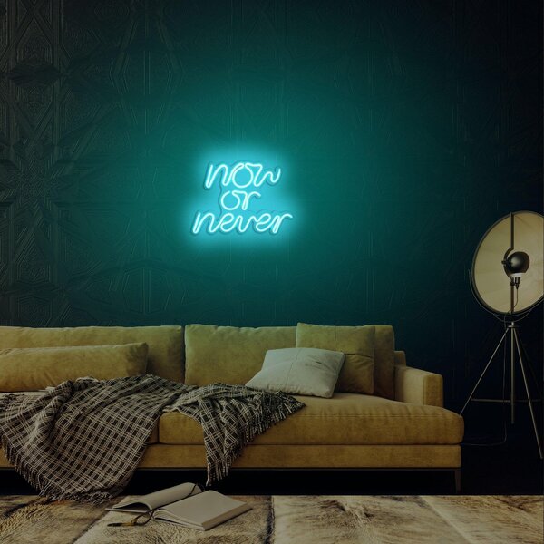 Aplica de Perete Neon Now or Never, 28x22 cm