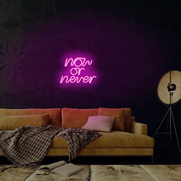 Aplica de Perete Neon Now or Never, 28x22 cm