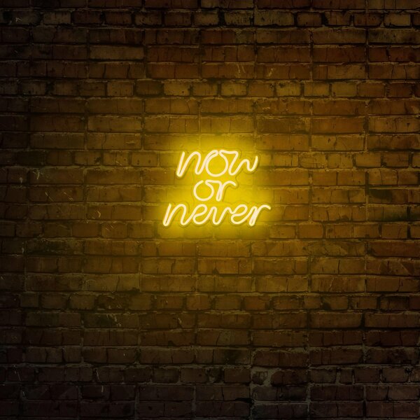 Aplica de Perete Neon Now or Never, 28x22 cm