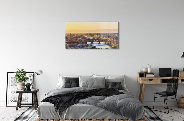 Tablouri pe sticlă Italia Sunrise panorama