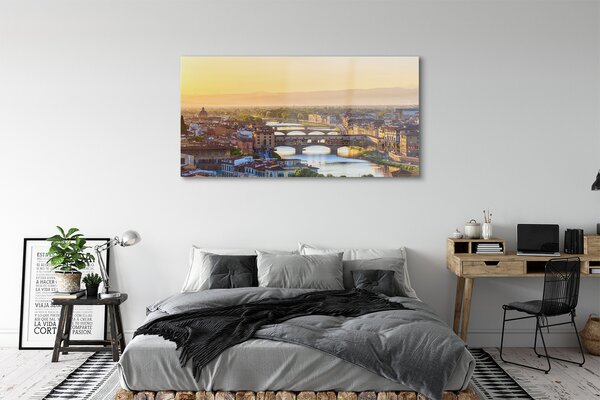 Tablouri pe sticlă Italia Sunrise panorama