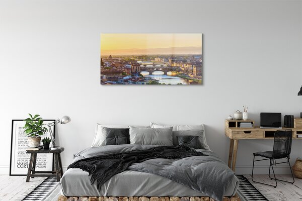 Tablouri pe sticlă Italia Sunrise panorama