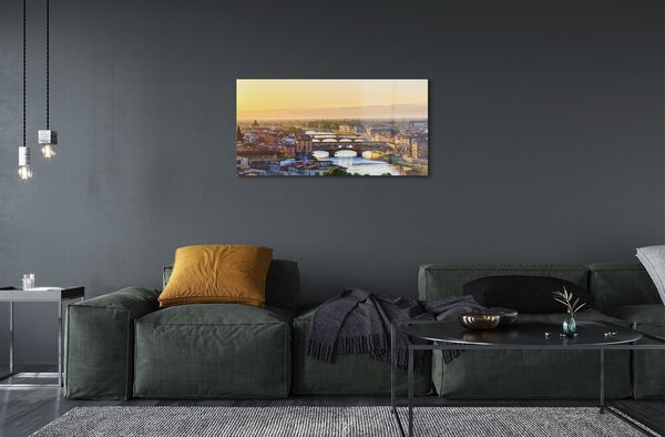 Tablouri pe sticlă Italia Sunrise panorama