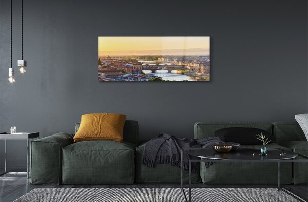 Tablouri pe sticlă Italia Sunrise panorama