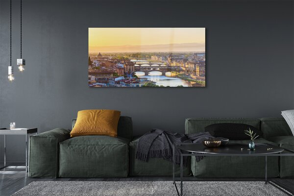 Tablouri pe sticlă Italia Sunrise panorama