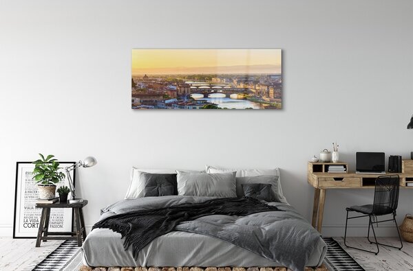 Tablouri pe sticlă Italia Sunrise panorama
