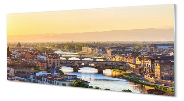 Tablouri pe sticlă Italia Sunrise panorama