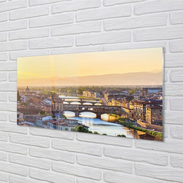Tablouri pe sticlă Italia Sunrise panorama