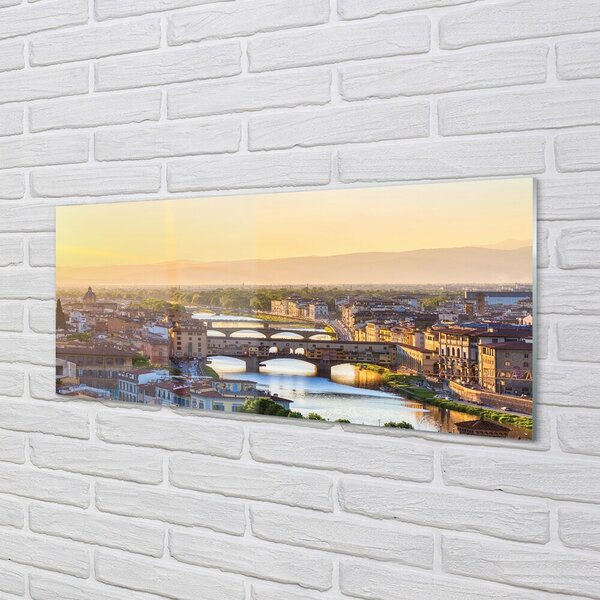 Tablouri pe sticlă Italia Sunrise panorama