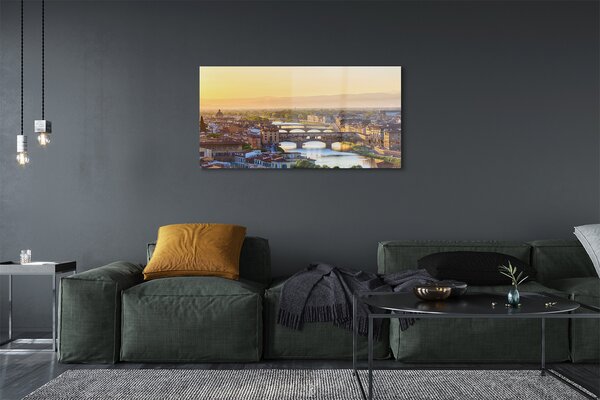 Tablouri pe sticlă Italia Sunrise panorama