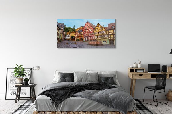 Tablouri pe sticlă Germania Old Town Bavaria