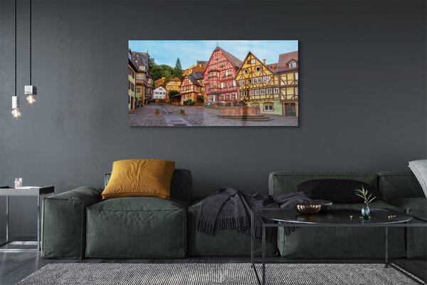 Tablouri pe sticlă Germania Old Town Bavaria
