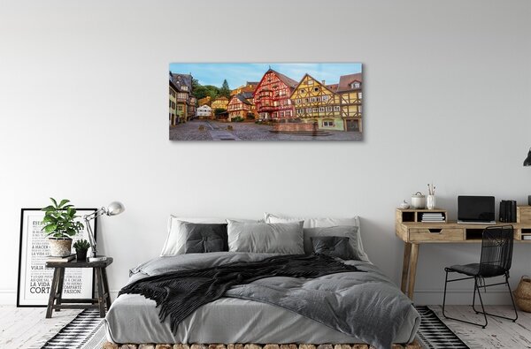Tablouri pe sticlă Germania Old Town Bavaria