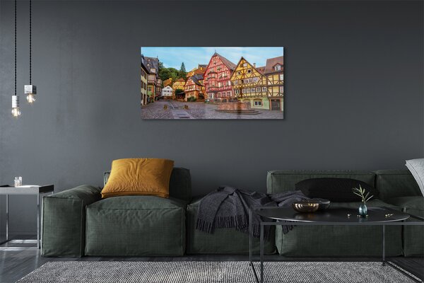 Tablouri pe sticlă Germania Old Town Bavaria