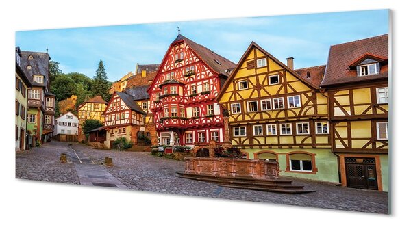 Tablouri pe sticlă Germania Old Town Bavaria