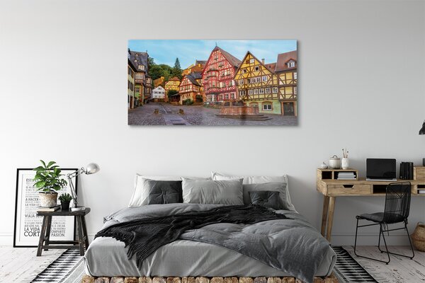 Tablouri pe sticlă Germania Old Town Bavaria
