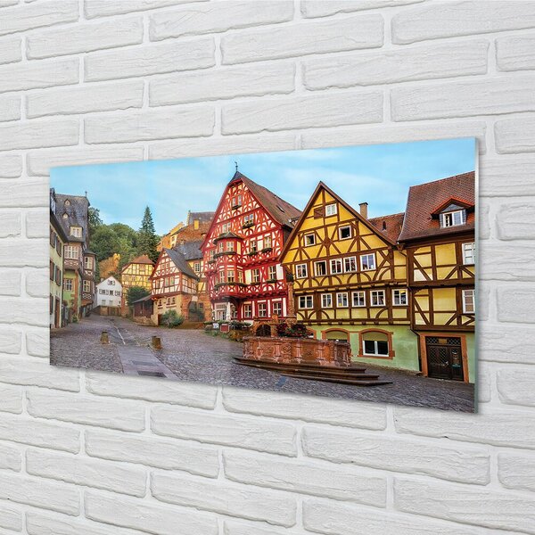 Tablouri pe sticlă Germania Old Town Bavaria