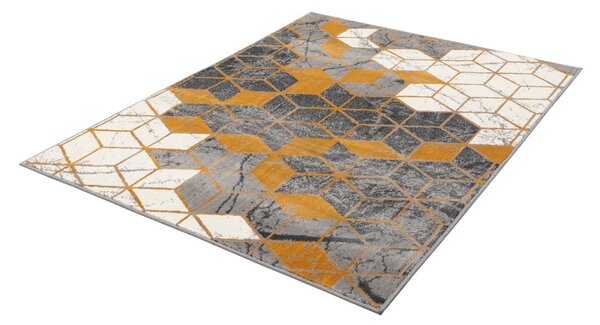 Covor galben ocru-gri 133x190 cm Soft – FD