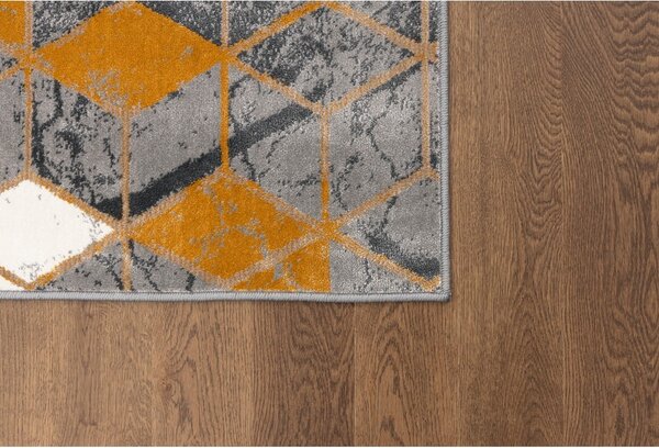 Covor galben ocru-gri 133x190 cm Soft – FD