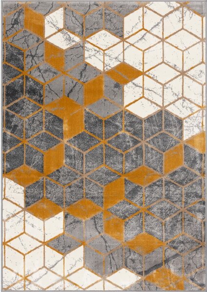 Covor galben ocru-gri 133x190 cm Soft – FD