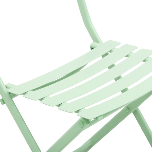 Outsunny Set Mobilier de Grădină Pliabil din Metal Verde Masă și Scaune pentru Spații Exterioare și Terasă Design Compact | Aosom Romania