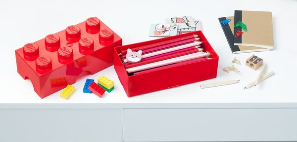Cutie depozitare LEGO®, roșu