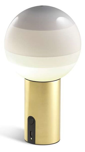 Marset - Dipping Light Portable Off-White/Brushed Brass