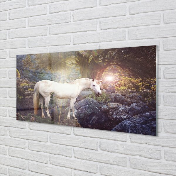 Panouri de sticlă Unicorn în pădure