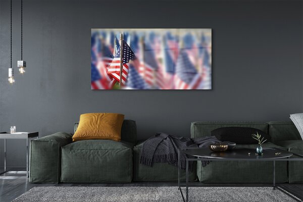 Tablouri pe sticlă Statele Unite ale Americii flag