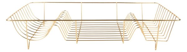 Suport pentru scurs vase PT LIVING Linea, auriu