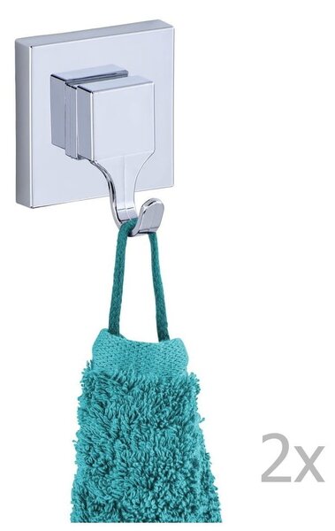 Set 2 cârlige Wenko cu sistem de prindere Vacuum-Loc, până la 33kg