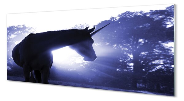 Tablouri pe sticlă unicorn de pădure