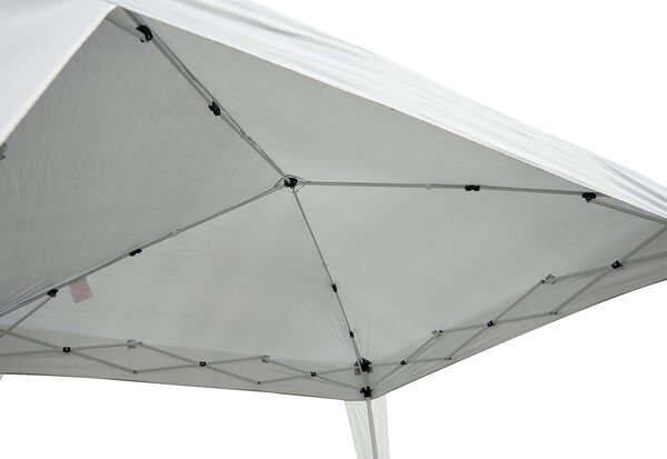 Outsunny Gazebo Pop-Up Impermeabil, Alb, 2.4x2.4 m, Ușor de Montat, Ideal pentru Petreceri și Evenimente în Aer Liber | Aosom Romania
