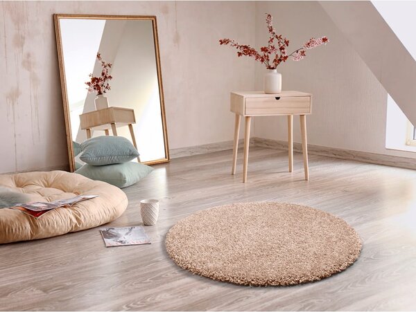 Covor rotund Universal Aqua Liso, ø 80 cm, bej